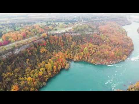 Best Fall Autumn colours by drone in Niagara on the lake, Niagara Falls, Ontario Canada