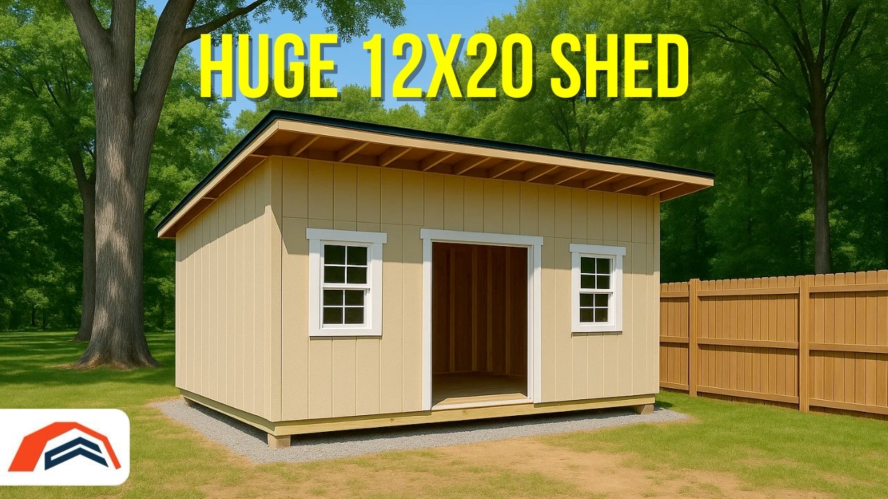Step-by-Step Guide for a Complete Build 12x20 Modern Lean-To Shed