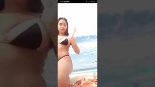 Bigo Live : Sexy Lara dance at the beach 1  (18+)
