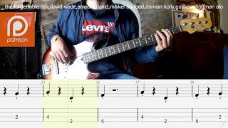 Ed Sheeran - Shape of You BASS COVER + PLAY ALONG TAB + SCORE