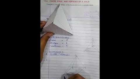 Class 7th Subject-Mathematics  Topic Unit 14 (Visualizing solids) WS 1