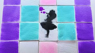 Colorful sand soft chalk block丨Gym chalk with a spray - painted little girl丨ASMR screenshot 5