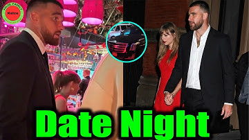 OMG! Travis Kelce & Fiancé Taylor Swift Dazzle on Their Date Night in New York City