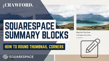 Squarespace Guide: Round Summary Block Thumbnail Images