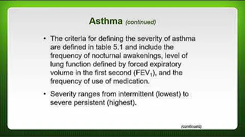 HSC 300 Pulmonary Disorders and Conditions Part 1