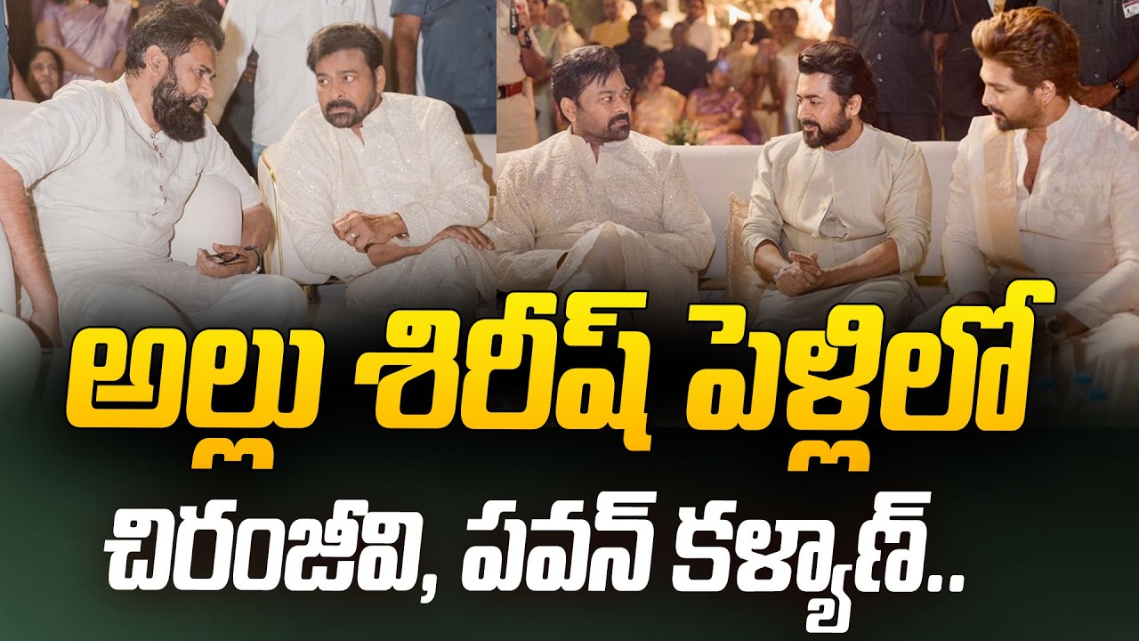 Megastar Chiranjeevi And Pawan Kalyan Attends Allu Sirish Marrige | Allu Arjun and Karthi
