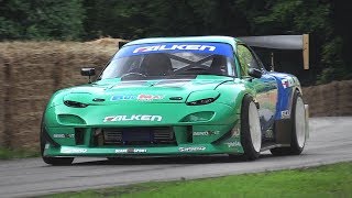 James Deane' 480hp Mazda RX7 FD3S Show & Great Sounds!