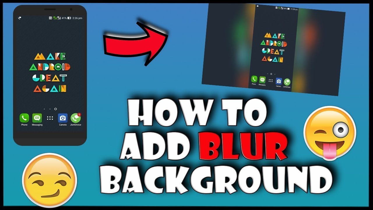 How to make blurry background video in screen recording YouTube