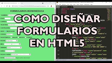 ✅HTML desde cero. Parte 8, creación de formularios !! COMPLETO !! 21 controles y ejercicio adjunto👍