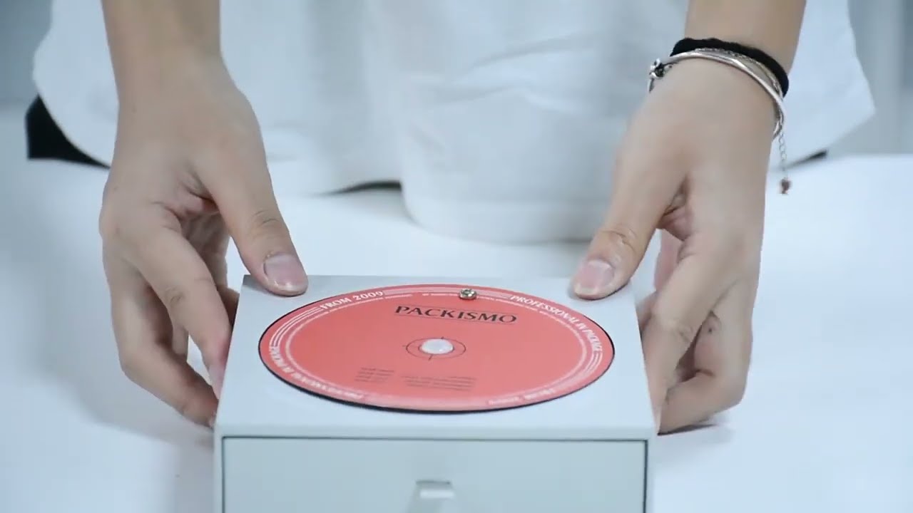 Corded headphone electronic packaging box