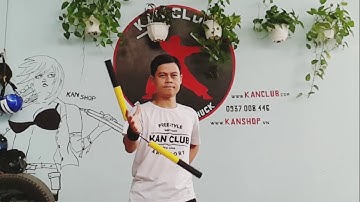 [N] CÔN XỐP 8 CẠNH, 2 KHOEN 2 DÂY. #Kanshop côn nhị khúc. #Nunchaku shop