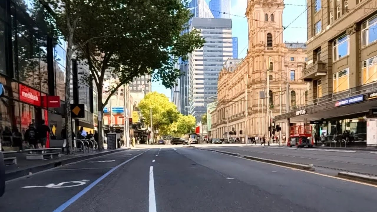 Cycling Vlog in  Melbourne (Australia) CBD, main Yarra trail and Gardiner Creek Trail. 