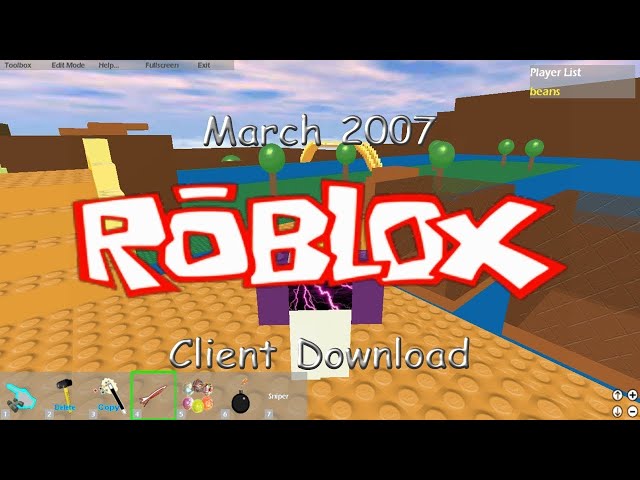 ROBLOX March 2007 Client was found! Here are the current details about it.  