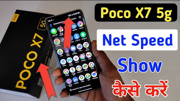 Poco x7 5g me net speed show kaise kare/Poco x7 5g net speed setting/data speed