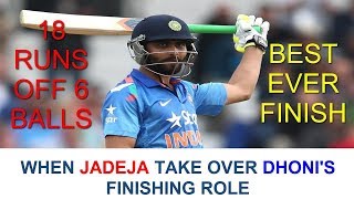 RAVINDRA JADEJA : THE FINISHER 18 RUNS OFF 6 BALLS