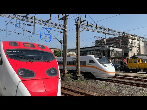 特殊代避！！ 417次太魯閣號瑞芳站追越219次普悠瑪 兩個最強車種的戰鬥！！ #台鐵列車 #太魯閣號 #普悠瑪自強號