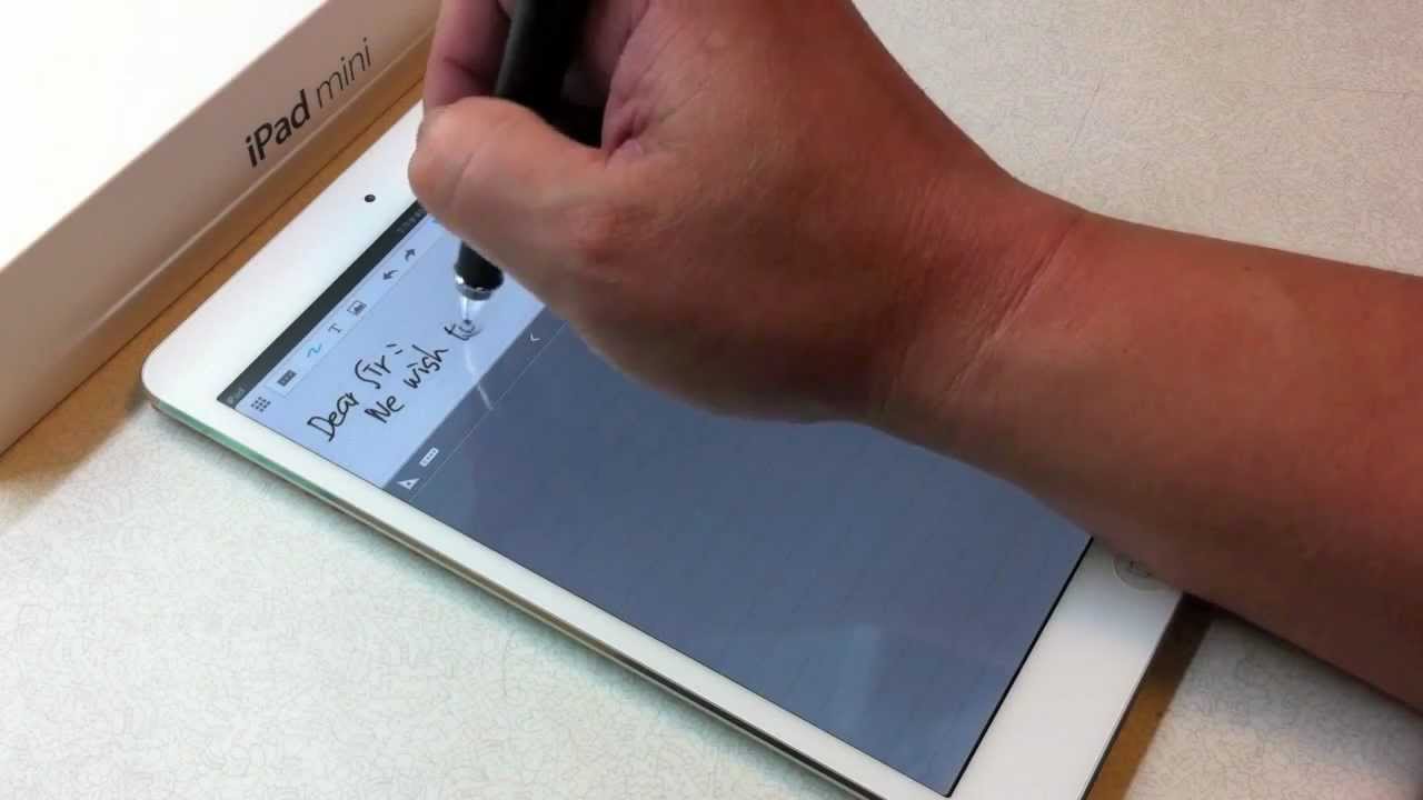 Ipad Mini Take Note Handwriting With Dagi Stylus P603 Youtube