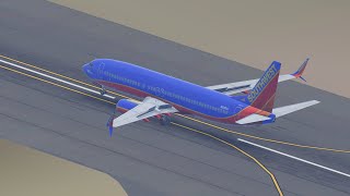 Southwest Airlines Canyon Blue Boeing 737-800 takeoff TPA/KTPA RWY 10 Infinite Flight