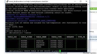 055 Activity Install Phoenix and query HBase with it