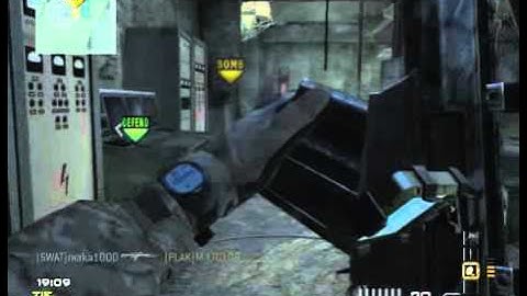 MW3- Double Kill with Barrett .50cal X2 and Bouncing Betty X2