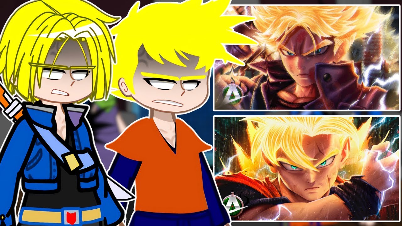 🇺🇸/🇧🇷 Dragon Ball React ♪ Mirai Trunks ♪ Mirai Gohan - 2 in 1 || Gacha React