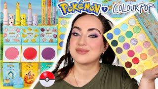 POKEMON x COLOURPOP COLLECTION REVIEW! I Was NOT Interested, Had To Look Twice!