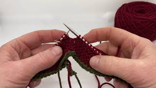 No Purl Garter in the Round