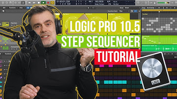 Making your first drum pattern using the new Step Sequencer in Logic Pro X - Four to the Floor!