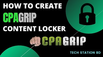 How To Create Cpagrip Content Locker । Content Locker Tutorial Bangla । Tech Station BD