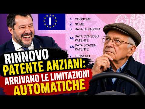 Video NUOVO CODICE DELLA STRADA: PER GLI ANZIANI CAMBIA TUTTO, NO AUTOSTRADA, 100 KM DA CASA E ZERO ALCOL!