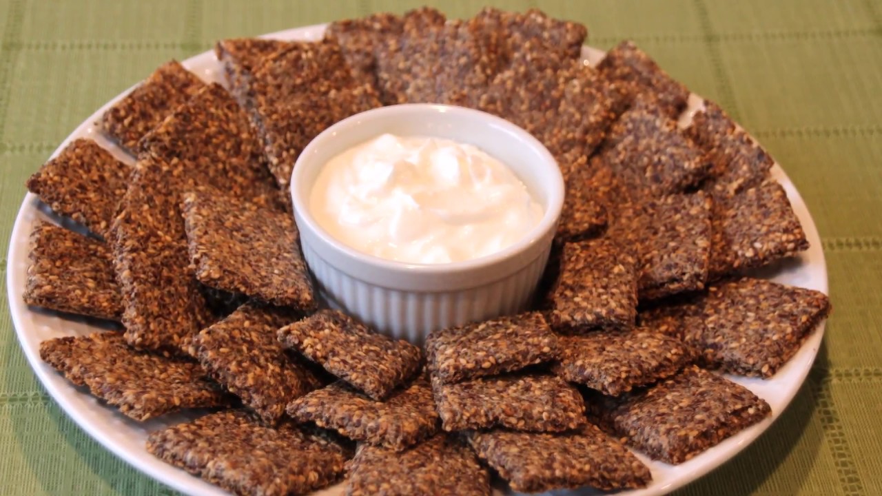 Walnut, Chia, Sesame, Flaxseed Crackers. Lowcarb, keto, paleo 