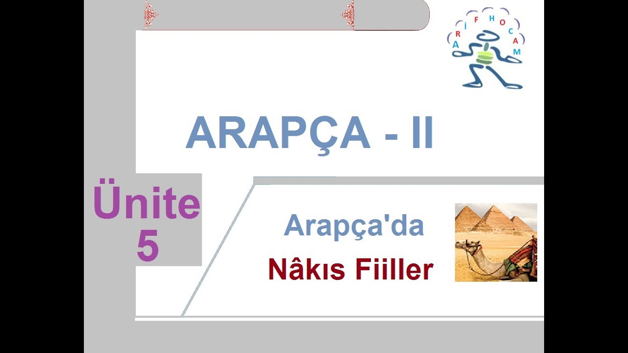 ARAPÇA 2 - NÂKIS FİİLLER (YENİ MÜFREDAT)