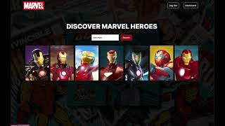 Marvel Website -Marvel Comics API ,  React Js , Responsive Design screenshot 2