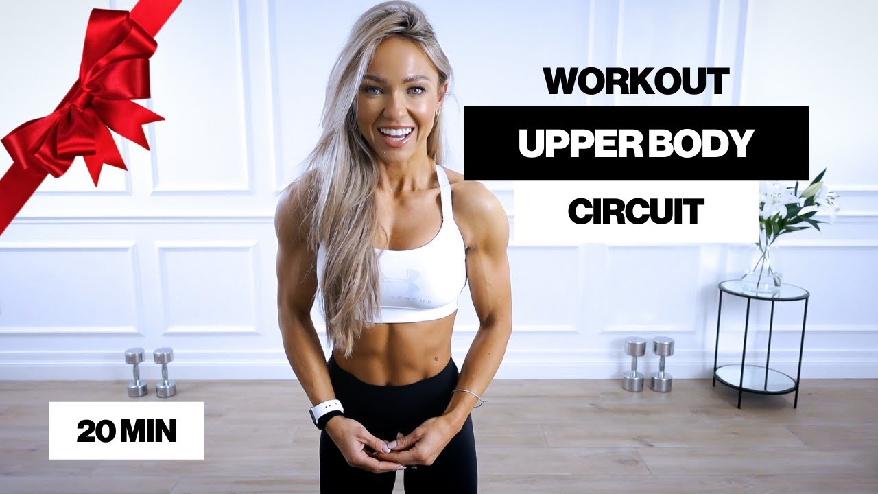 20 Minute HARD Upper Body Workout with Dumbbells