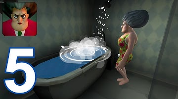 Scary Teacher 3d - Gameplay Walkthrough | Part 5 - Hair Remover Prank (iOS, Android)