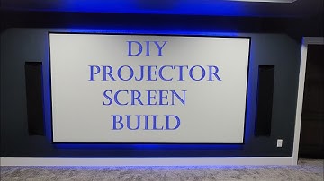 Basement Home Theater - How To Build a DIY LED Backlit Projector Screen