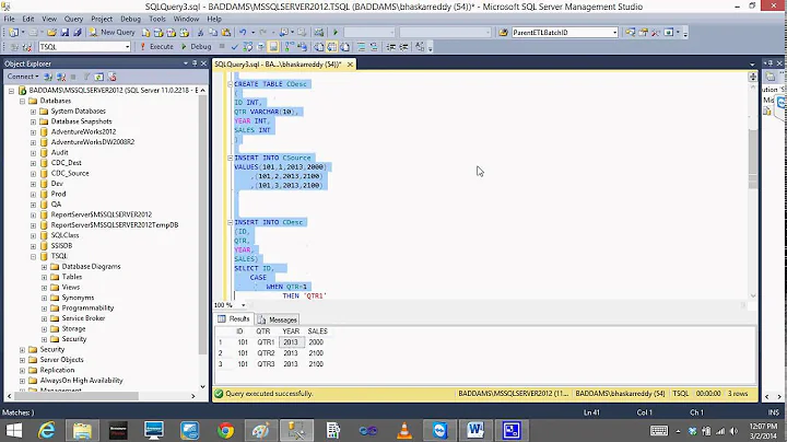 T SQL Lesson12 Case Statements, IF Conditions, While Loop Bhaskar Reddy Baddam