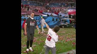 Tom Brady with his kids after winning his 7th ring with Buccaneers ¶ The G.O.A.T ~