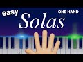 Jamie Duffy - Solas  ~ one hand slow EASY PIANO TUTORIAL