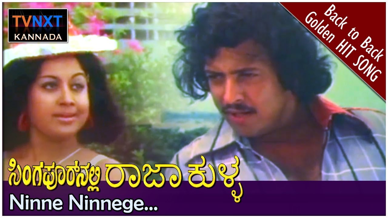 Singaporenalli Raja KullaKannada Movie Songs  Ninne Ninnege Video Song  Dada  TVNXT