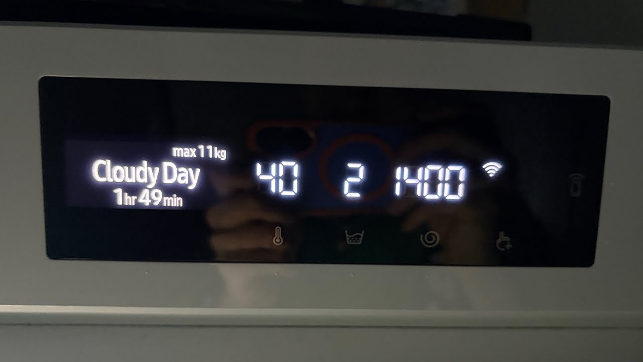 Samsung Bespoke AI WW11BB704DGW - Cloudy Day 40° - Full Cycle 