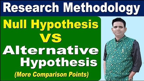 Null Hypothesis V/S Alternative Hypothesis #researchmethodology #bcom #mcom #bba #mba #pgt #nta