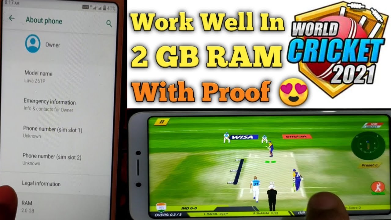 World Cricket 2021 In 2 GB RAM | New Update Gameplay Of WC21 | VRM GAMING