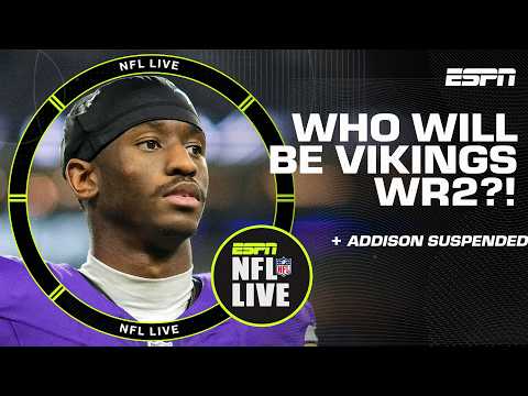 🚨BREAKING🚨 Vikings WR Jordan Addison SUSPENDED for three games | NFL Live