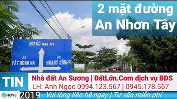 Bán đất thổ cư 2 mặt tiền An Nhơn Tây Củ Chi | 9mx37m gần Tỉnh lộ 7 giá 2.8 tỷ
