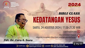 Pdt. Dr. Esra A. Soru | "Kedatangan Yesus"