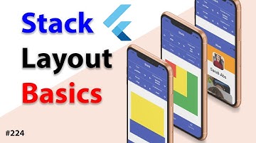 Flutter Tutorial - Stack Layout Basics 3/3 - Row, Column, Stack