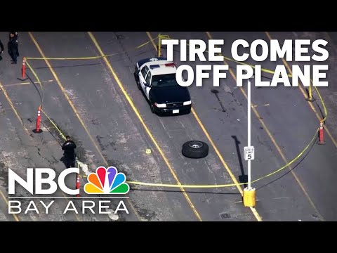 Tire falls off United plane after takeoff from SFO, damages cars in parking lot