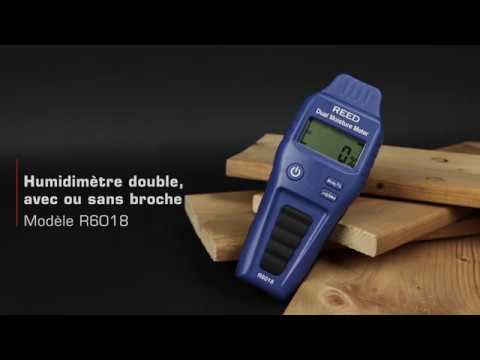 REED R6015 Humidimètre pour mesure humidité de 170 espèces de bois