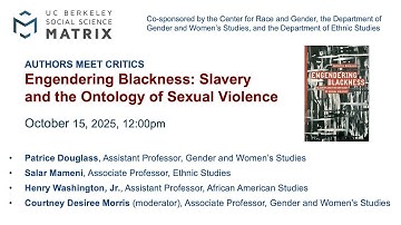 Engendering Blackness: Slavery and the Ontology of Sexual Violence